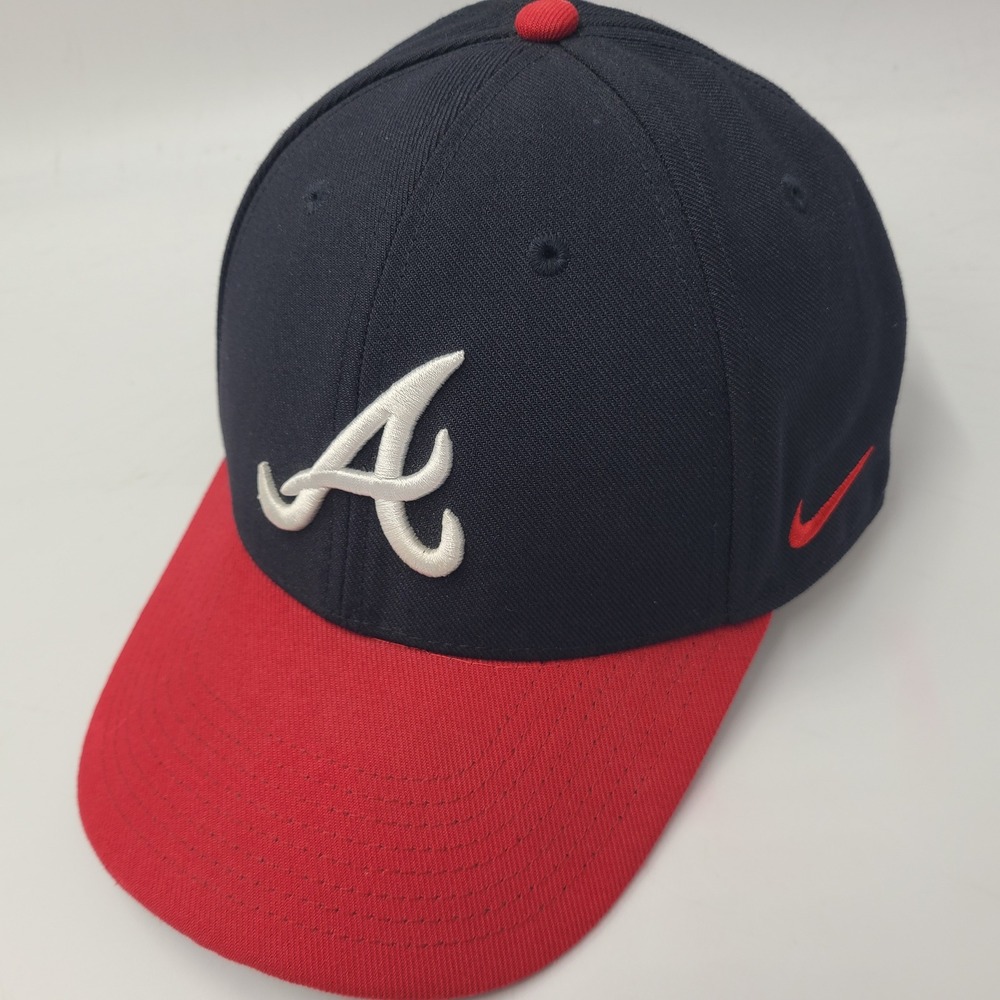 Atlanta Braves Hat Adjustable Nike Blue Red MLB Baseball Legacy91 Dri-Fit Men